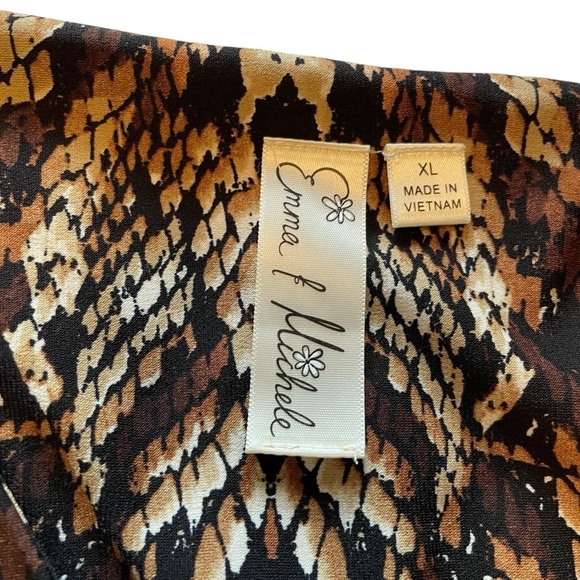 Emma & Michele Graphic/Reptile/Aztec Print-Sleeveless-Size XL-NWT - Picture 9 of 11